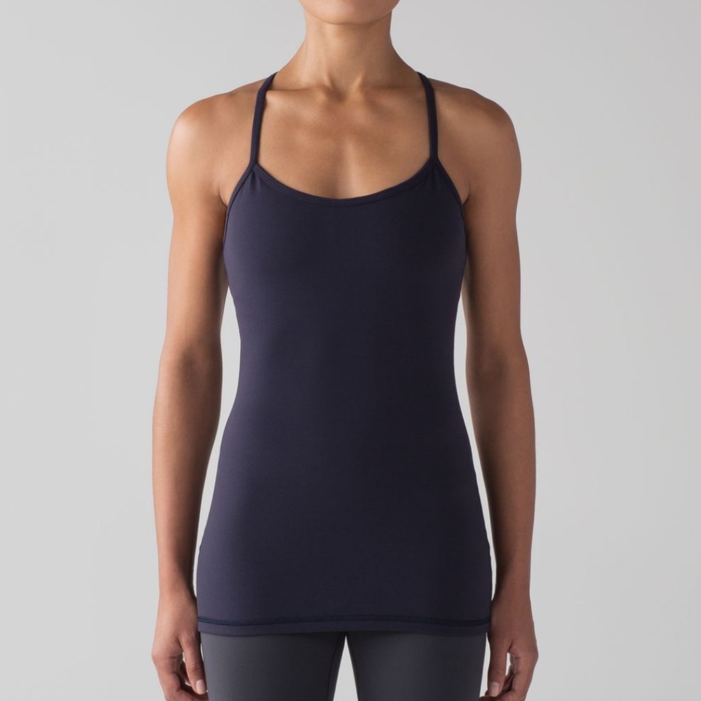 Lululemon Navy Blue Power Y Tank